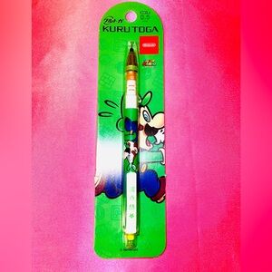 Nintendo Stationary Mechanical Pencils Kurutoga Super Mario Luigi from Japan